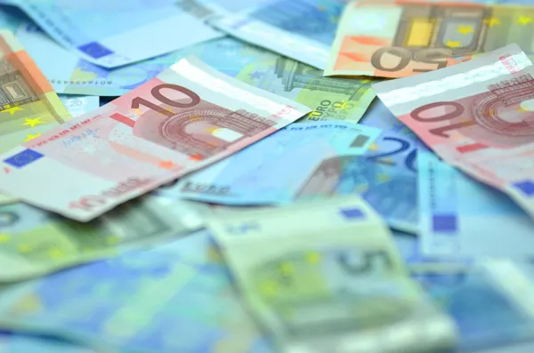 Verschiedene Euro-Banknoten — Stockfoto