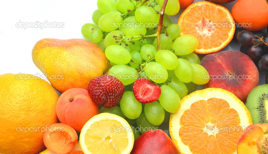 Variety of fresh and delicious fruits on the table