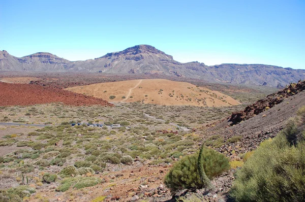 Elhagyott táj, a teide nemzeti park tenerife, Kanári-szigetek, Spanyolország — Stock Fotó