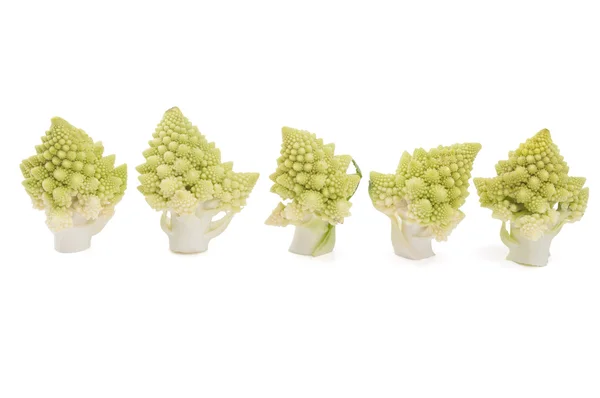 Pedaços de brócolis romanesco recém-cortados — Fotografia de Stock