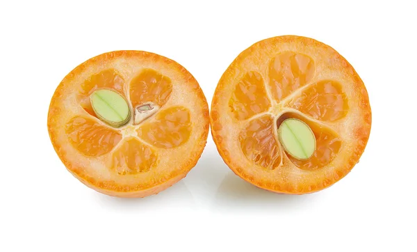 Fresh Kumquat isolated on white — Stock Photo, Image