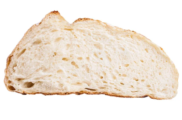 Fette di pane isolate su fondo bianco — Foto Stock