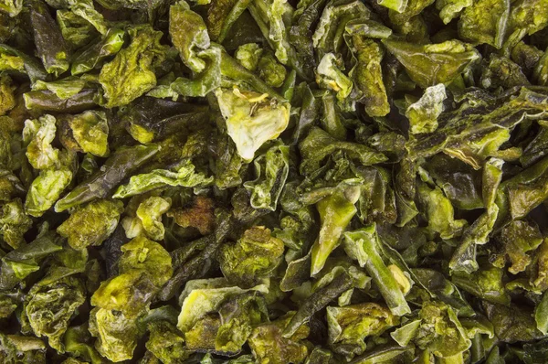 Grüne getrocknete Paprika — Stockfoto