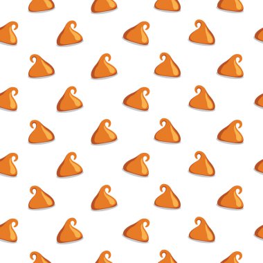 Beyaz arkaplanda izole edilmiş karamela şekerleri. Vektör arkaplan.