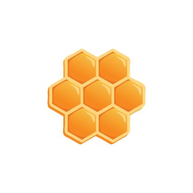 Bal tarağı beyaz arkaplanda izole edildi. Bal tarağı sembolü.