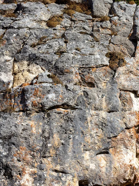 Una Meseta Piedra Una Zona Montañosa Otoño Día Nublado — Foto de Stock