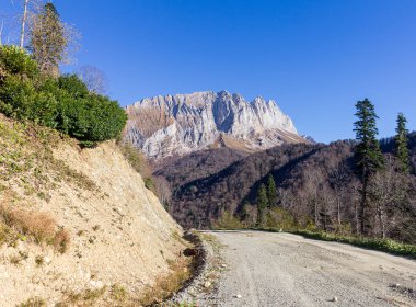 Sonbaharın sonlarına doğru dağlık arazide yürümek, parktaki doğal değişiklikleri izlemek..