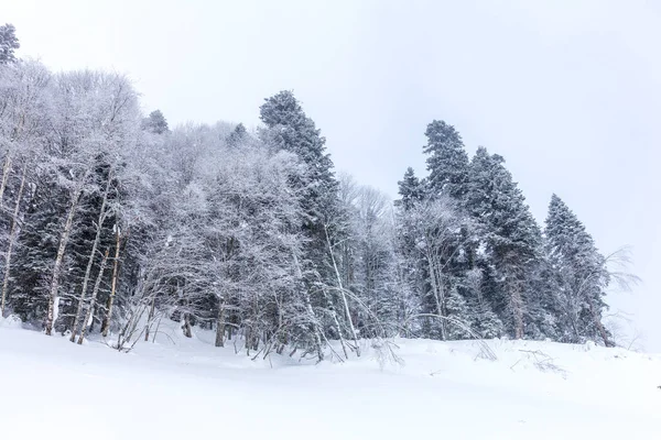 Winter Morning Sunrise Mountains Panoramic View Site Located Ridge Tourist — Stock Photo, Image