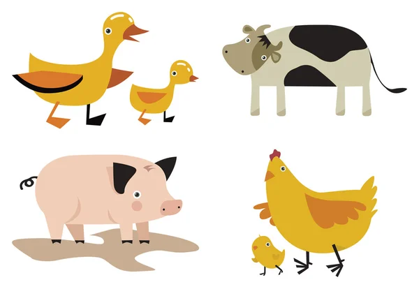 Векторный набор домашних животных — стоковый вектор