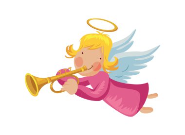 melek trompet ve halo ile