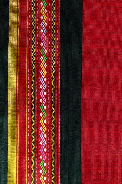 泰国丝绸的背景下，泰国手工制作 — 图库照片