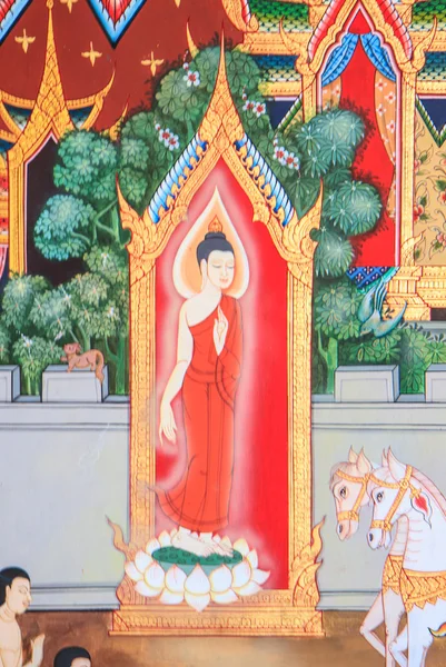 Arte thailandese sul muro — Foto Stock