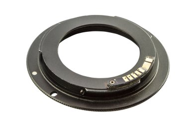 Ring Bağdaştırıcısı ağız kamera için izole beyaz arka plan üzerinde