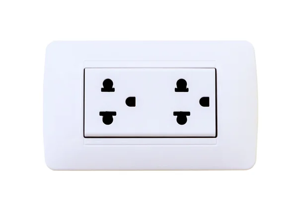 Thailand electrical outlet isolated on a white — Stock Photo, Image