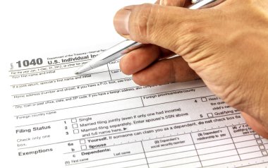 Form 1040 vergi yılı için vergi