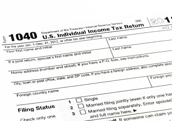 Form 1040 vergi yılı için vergi