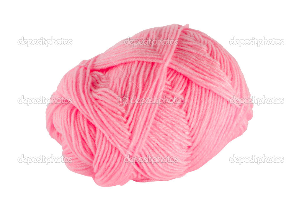 Pink ball of yarn