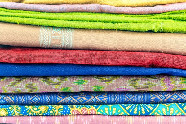 Colorful of thai silk — Stock Photo, Image