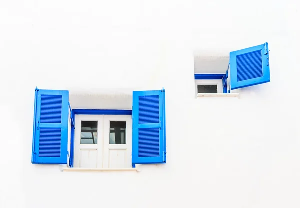 Vintage blue window — Stock Photo, Image