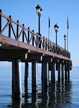 Marbella pier Endülüs İspanya