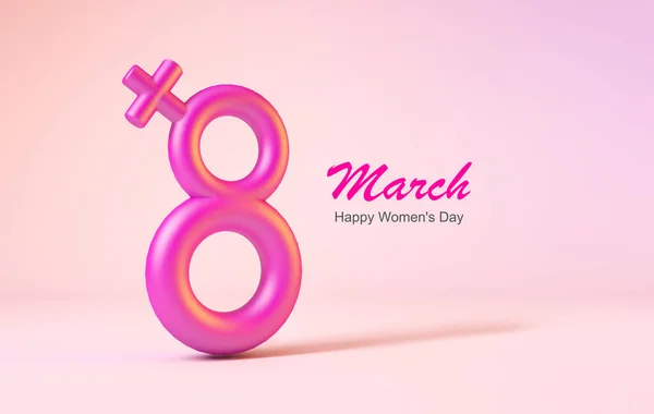 Woman Sign March International Women Day Feminism Concept — Stock Photo, Image