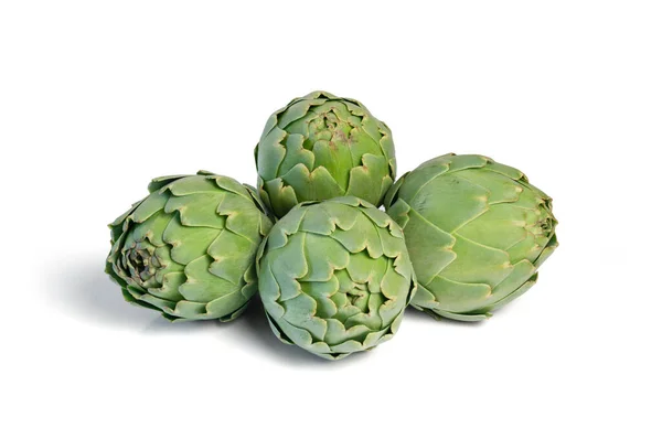 Fresh Artichokes Isolated Background — Stock Photo, Image