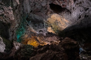 Cueva de los Verdes Mağarası Lanzarote, Kanarya Adaları.
