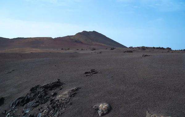 Vulkanische Landschaft Des Timanfaya Nationalparks Auf Der Insel Lanzarote — Stockfoto