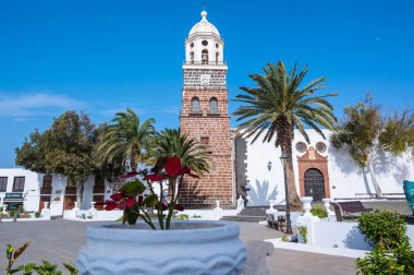 Teguise Kilise Meydanı, Lanzarote, Kanarya Adaları, İspanya