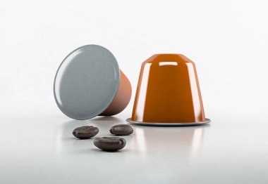 Kahve çekirdekli kahve kapsülleri.