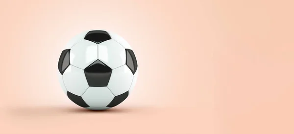 Bola Futebol Com Espaço Cópia Qatar 2022 Copa Mundo — Fotografia de Stock