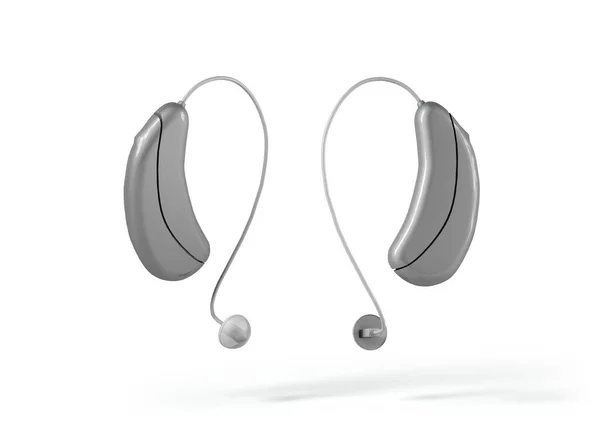Hearing Aids Isolated White Background — Stok Foto