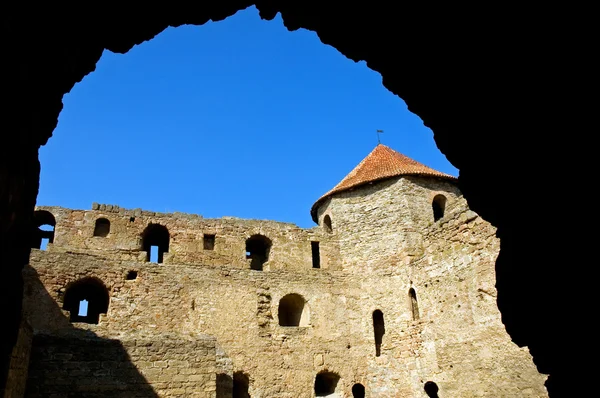 Башня древнего замка — стоковое фото