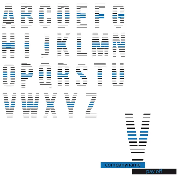 Alphabet logo Illustration De Stock