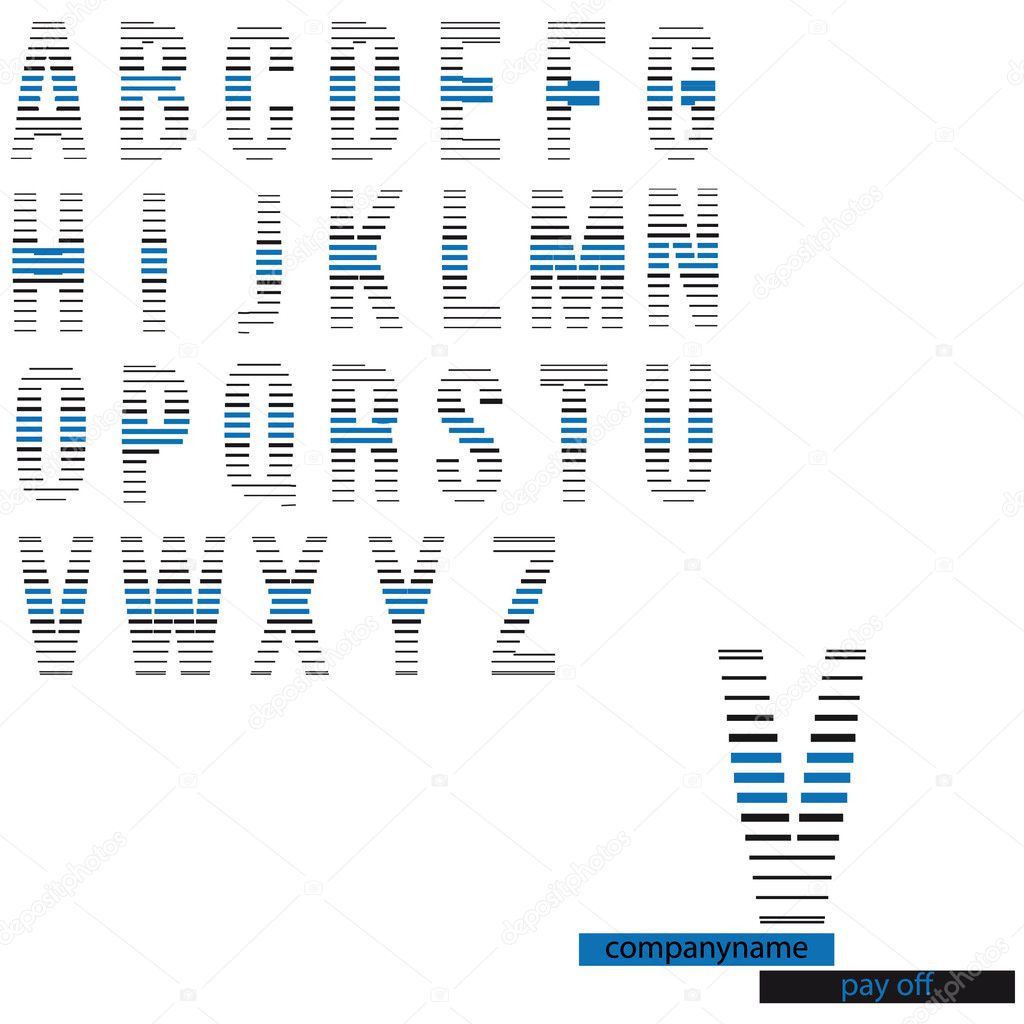 Alphabet for logo design