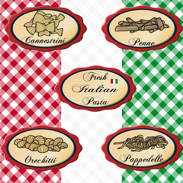Pâtes italiennes — Image vectorielle