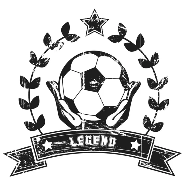 Vintage soccer poster