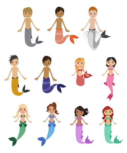 Mermaids — Stockvector