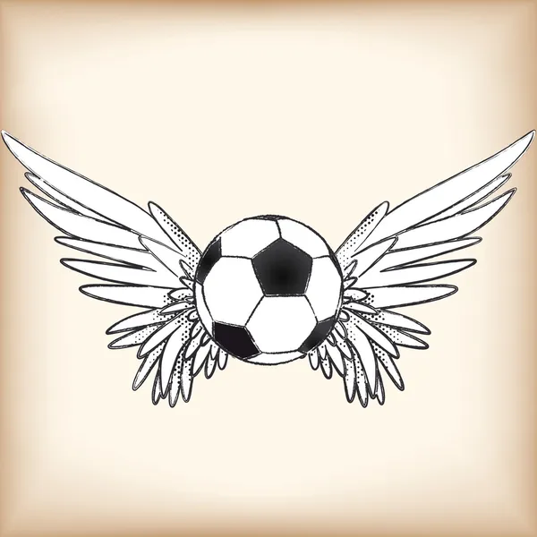 Футбол ангел — стоковий вектор