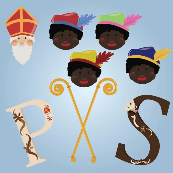 Set de SInterklaas — Archivo Imágenes Vectoriales