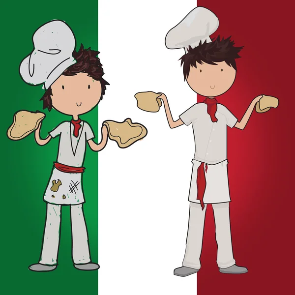 Chefs de pizza — Image vectorielle