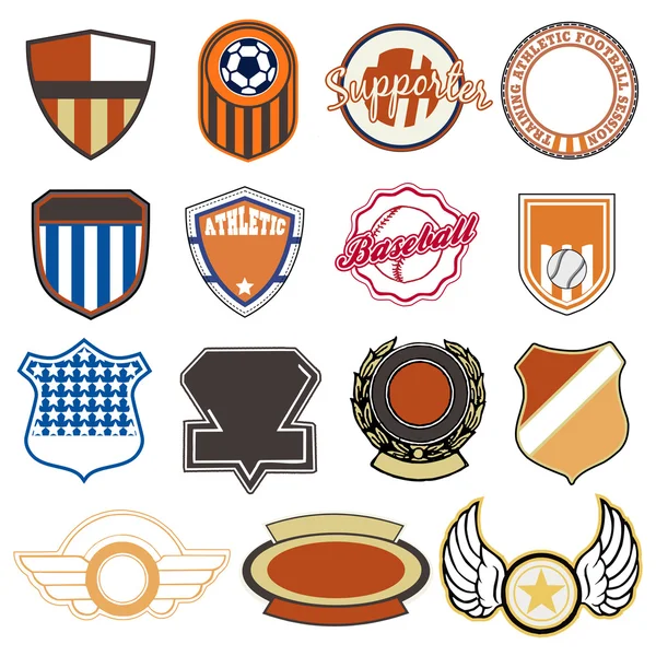 Insignias deportivas — Archivo Imágenes Vectoriales