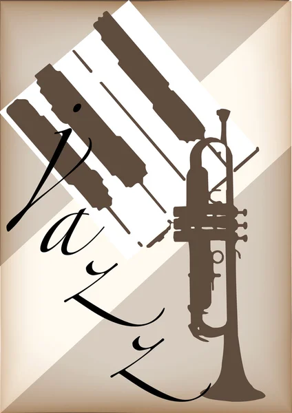 Jazz poster vector — Stock Vector