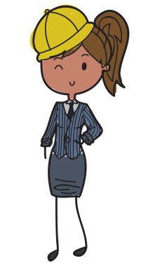 kadın işçi vektör