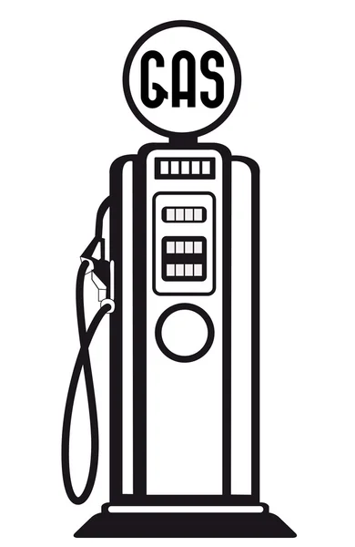 Retro benzin pompası vektör