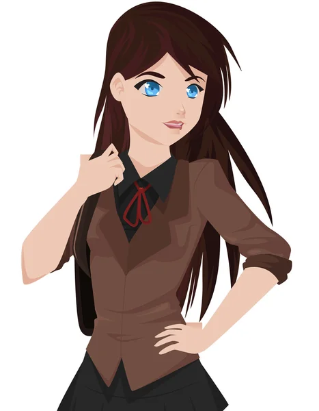 Estudiante de secundaria — Vector de stock