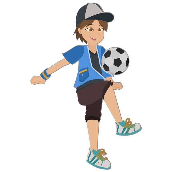 Αγόρι ποδοσφαίρου — Διανυσματικό Αρχείο