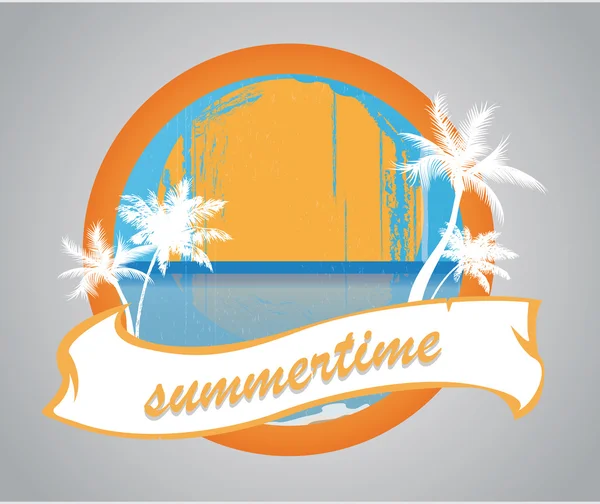 Summertime label — Stock Vector