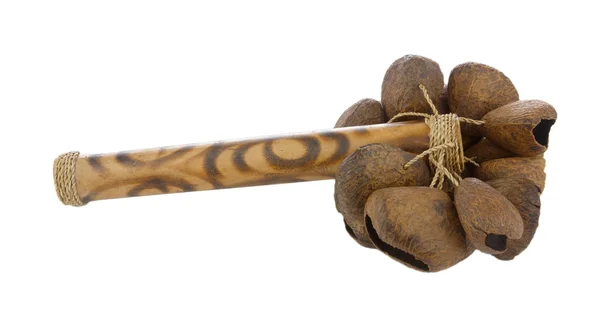 Calabash çıngırak izole üzerinde beyaz arka plan