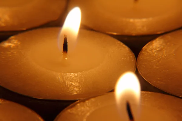 Candele accese — Foto Stock